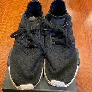 Adidas NMD R1 Womens Size 10 Black Athletic Comfort Running Shoes.